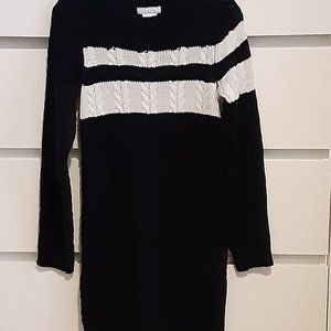 Jillian's Closet striped CABLE KNIT SWEATER DRESS girls size 7/8